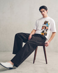The Wordmark Tee — Blue Wash